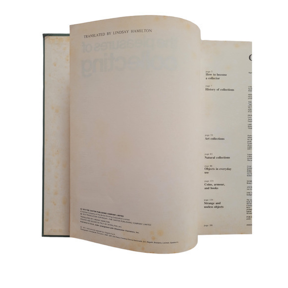 The Pleasure of Collecting, Derbi‎ books Inc. by Lindsay Hamilton 1974 Book - Picture 6 of 11